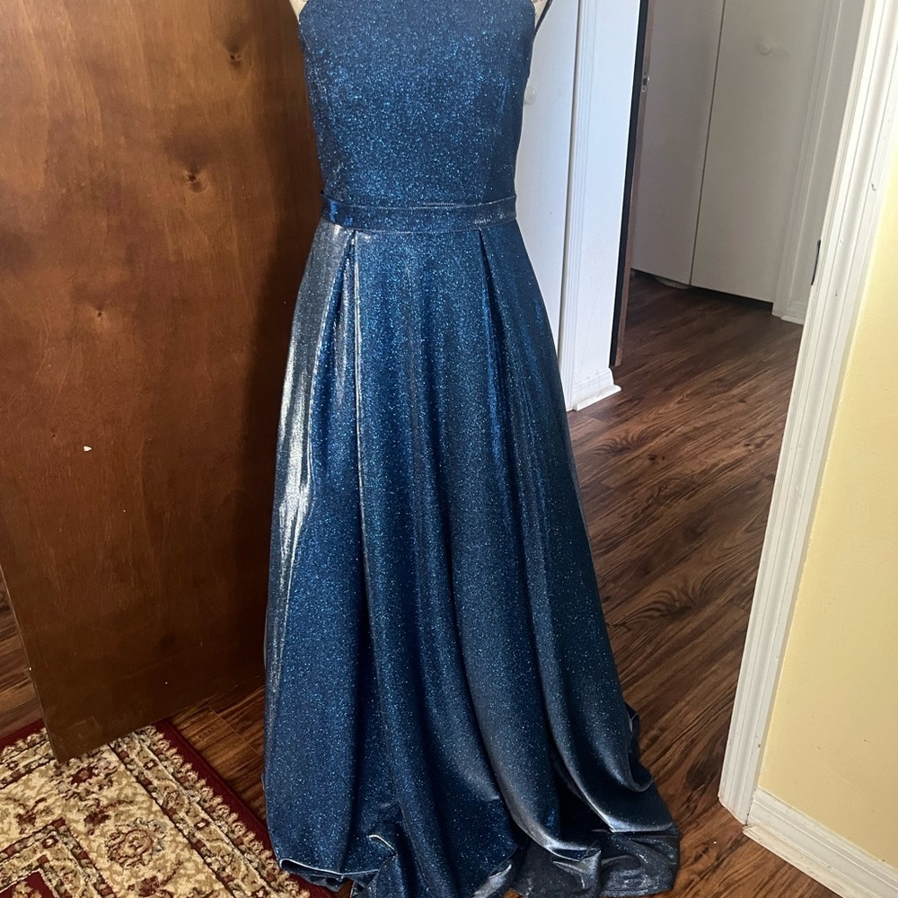 Elegant Blue Prom Dress